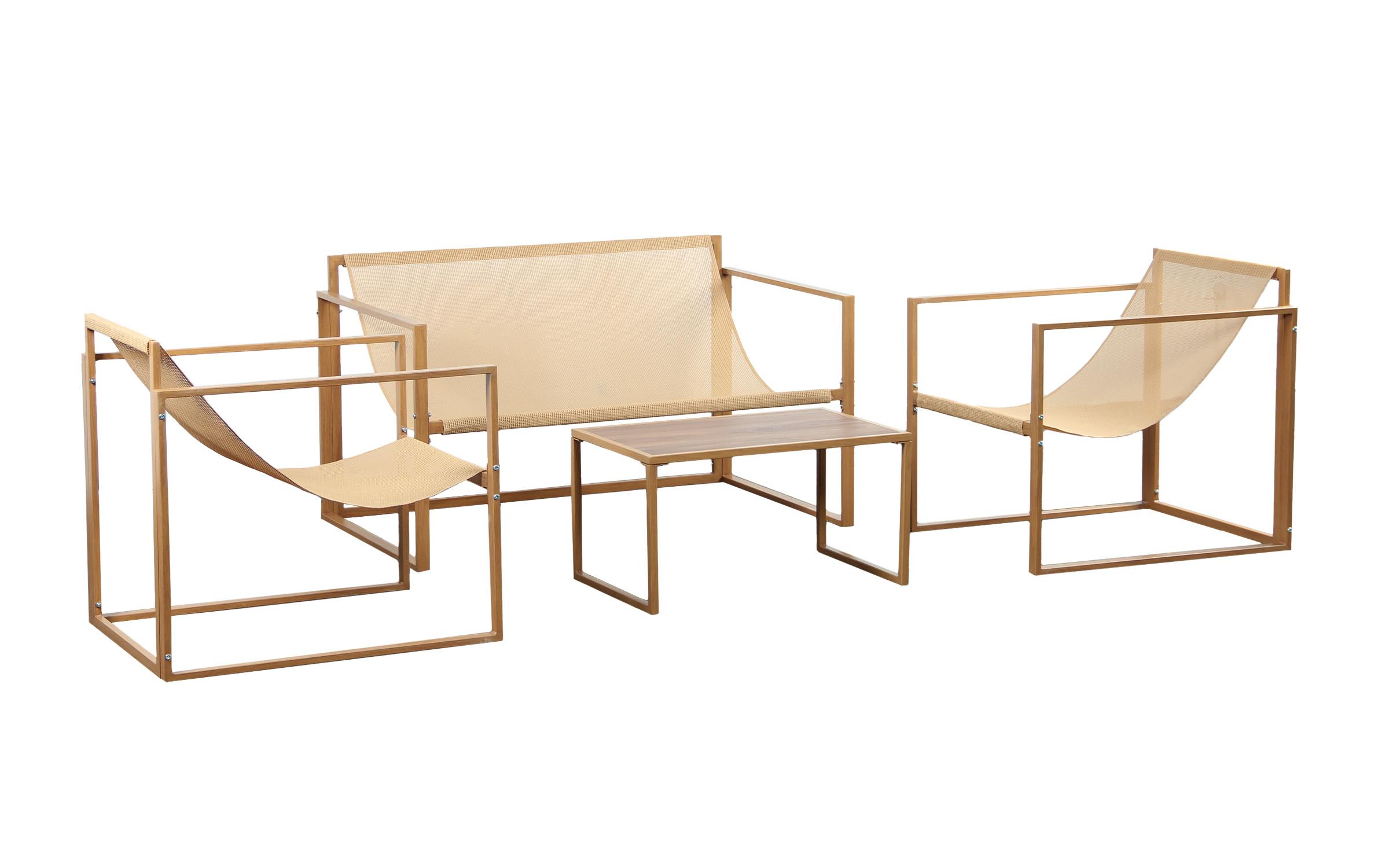 Set masa + scaune Monter, natural  4